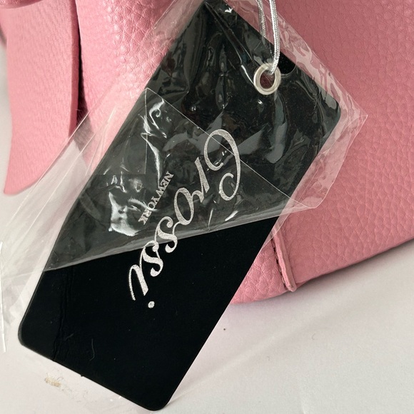 Crossi Pink Bow Satchel with Shoulder Strap - Picture 7 of 14